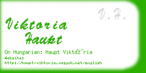 viktoria haupt business card